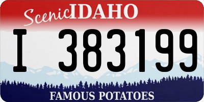 ID license plate I383199