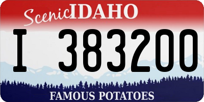 ID license plate I383200