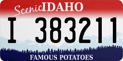 ID license plate I383211
