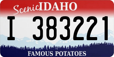 ID license plate I383221