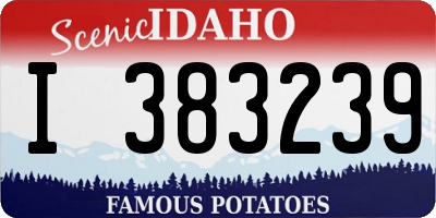 ID license plate I383239