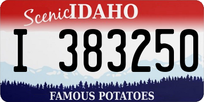 ID license plate I383250