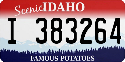 ID license plate I383264