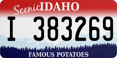 ID license plate I383269