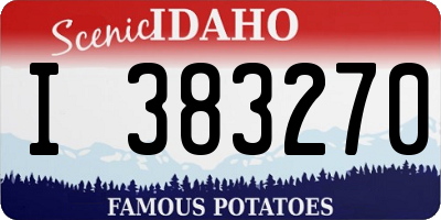 ID license plate I383270