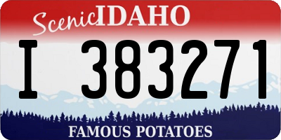 ID license plate I383271