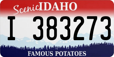 ID license plate I383273