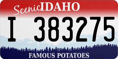 ID license plate I383275