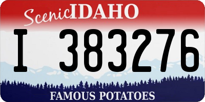 ID license plate I383276