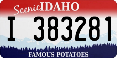 ID license plate I383281