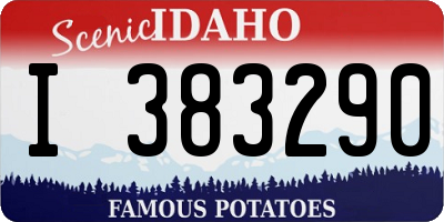ID license plate I383290