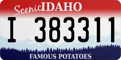 ID license plate I383311