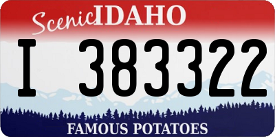 ID license plate I383322