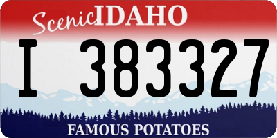ID license plate I383327