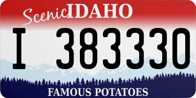 ID license plate I383330