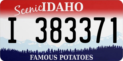 ID license plate I383371