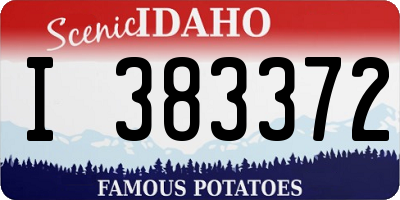 ID license plate I383372