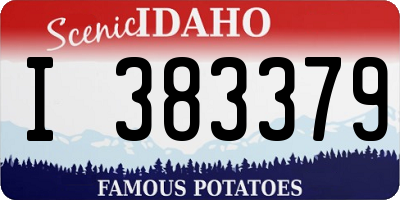 ID license plate I383379