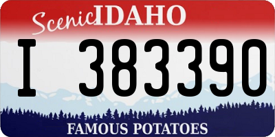 ID license plate I383390