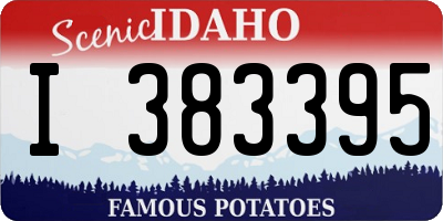 ID license plate I383395