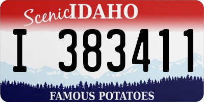 ID license plate I383411