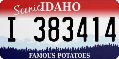 ID license plate I383414