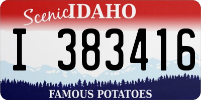 ID license plate I383416