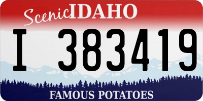 ID license plate I383419
