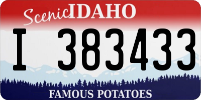 ID license plate I383433