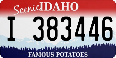 ID license plate I383446