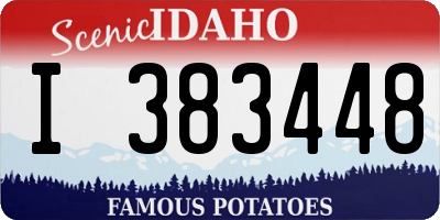 ID license plate I383448