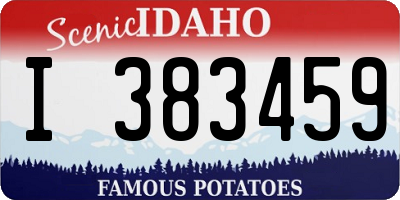 ID license plate I383459
