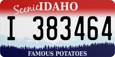 ID license plate I383464