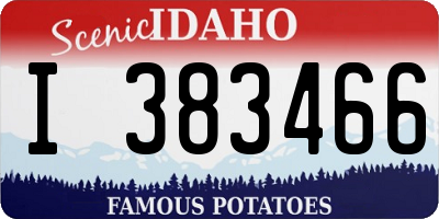ID license plate I383466