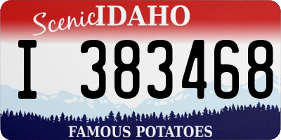 ID license plate I383468