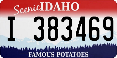 ID license plate I383469