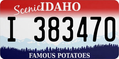 ID license plate I383470