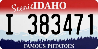 ID license plate I383471
