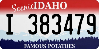 ID license plate I383479