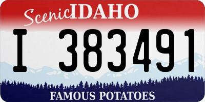 ID license plate I383491