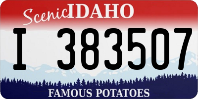 ID license plate I383507