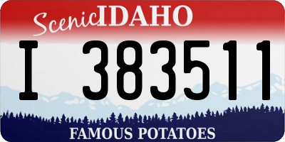 ID license plate I383511
