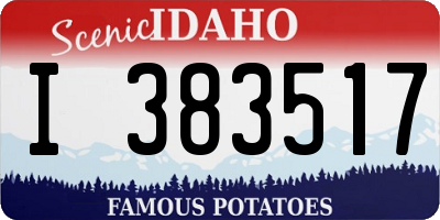 ID license plate I383517