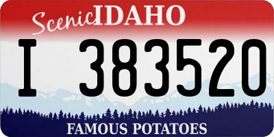 ID license plate I383520