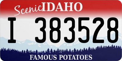 ID license plate I383528