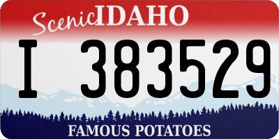 ID license plate I383529