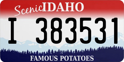 ID license plate I383531
