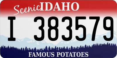 ID license plate I383579
