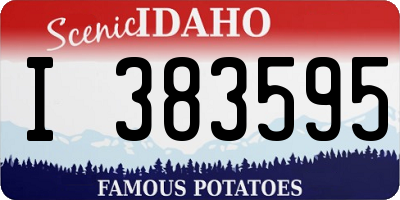 ID license plate I383595