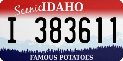 ID license plate I383611